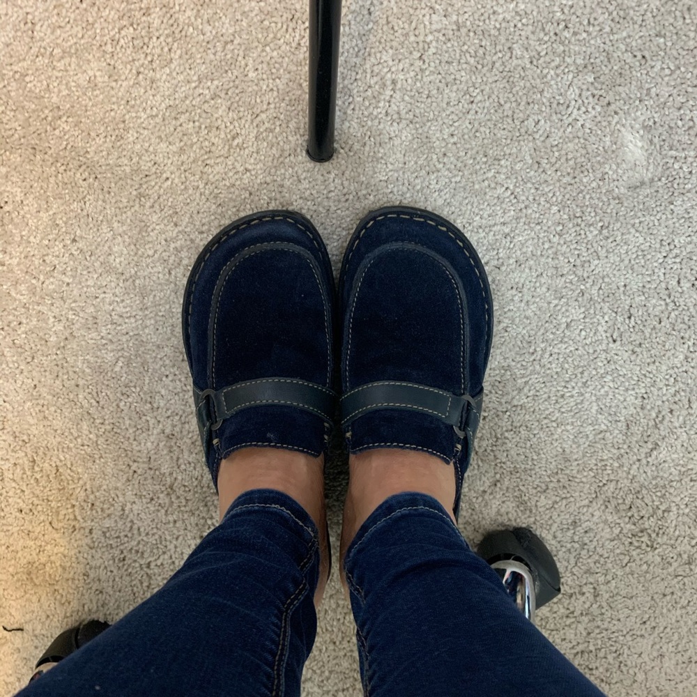 BOC Blue Suede Shoes Clog Style Size 9 - Picture 8 of 8